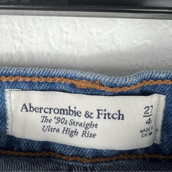 Abercrombie and fitch women the 90’straight ultra high rise size 27 - Picture 6 of 7